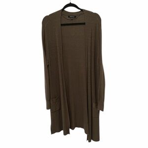 Relativity Olive Open-Front Cardigan